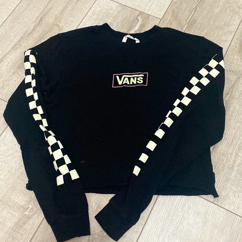 Vans black crop top